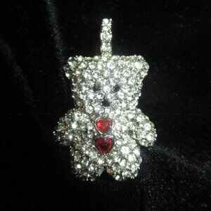 Crystal Bear Pendant/Charm